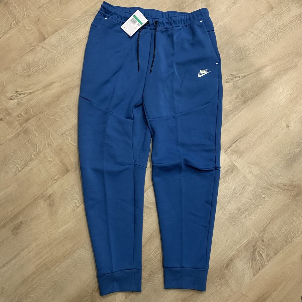 Nike Sportswear Tech Fleece Joggers Dark Marina Blue Men's XL CU4495-407 NWT New